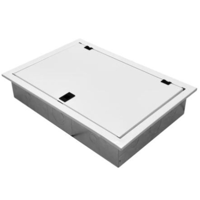 Quadro de Distribuição 27 Din + Geral c/ Barramento Trifásico 80A - Embutir - INSTRUFIBER