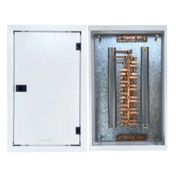 Quadro de Distribuição 33 Din + Geral c/ Barramento Trifásico 80A - Sobrepor - INSTRUFIBER