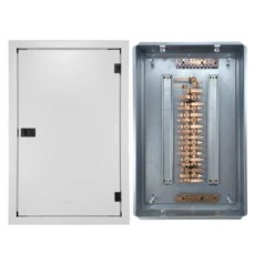 Quadro de Distribuição 34 Din + Geral c/ Barramento Bifásico 80A - Embutir - INSTRUFIBER