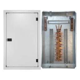 Quadro de Distribuição 34 Din + Geral c/ Barramento Trifásico 100A - Embutir - INSTRUFIBER