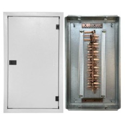 Quadro de Distribuição 39 Din + Geral c/ Barramento Trifásico 80A - Embutir - INSTRUFIBER