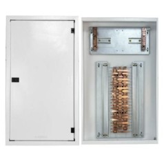 Quadro de Distribuição 44 Din + Geral c/ Barramento Trifásico 225A - Sobrepor - INSTRUFIBER