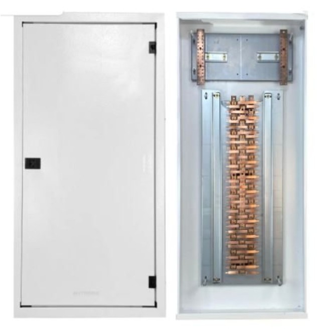 Quadro de Distribuição 70 Din + Geral c/ Barramento Trifásico 225A - Sobrepor - INSTRUFIBER