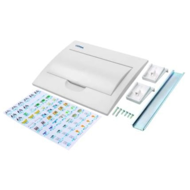 Quadro de Distribuição Embutir 12 DIN Lukma - INSTRUFIBER