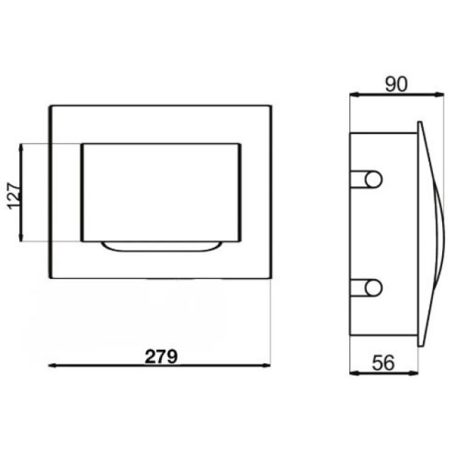 Quadro de Distribuição Embutir 12 DIN Weg - INSTRUFIBER