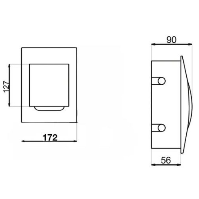 Quadro de Distribuição Embutir 6 DIN Weg - INSTRUFIBER