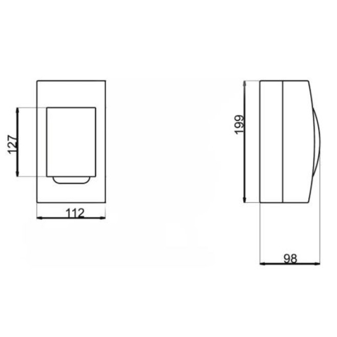 Quadro de Distribuição Sobrepor 4 DIN Weg - INSTRUFIBER
