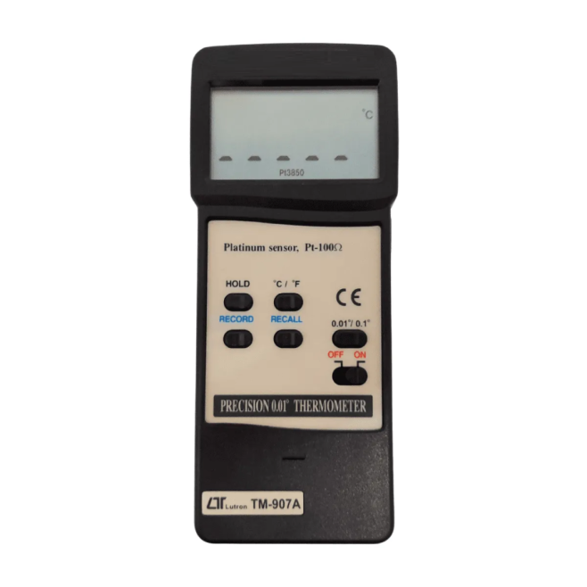 TM907A - Termômetro de Alta Precisão PT-100 (-199,99 a 850 °C) - INSTRUFIBER