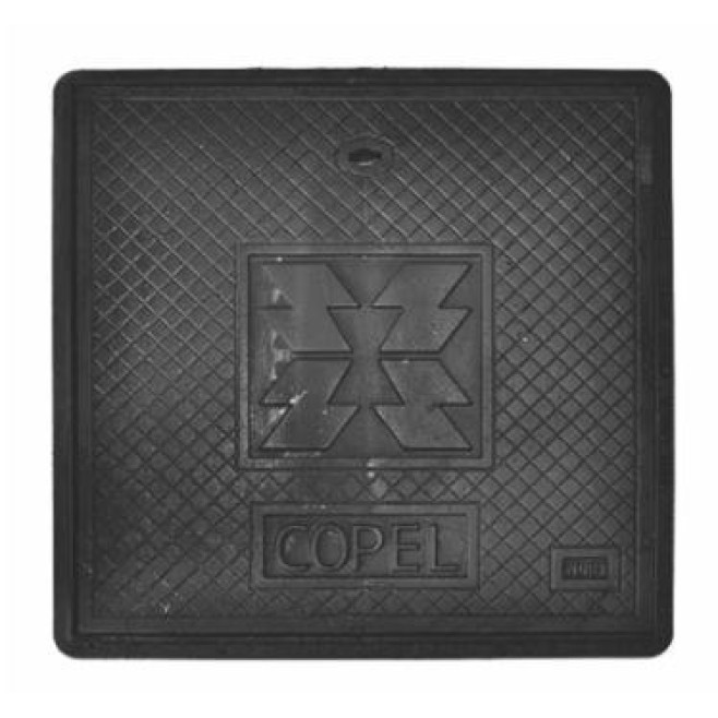 Tampa Copel Ferro Fundido 60X60 Entrada Subterrânea - SOMENTE TAMPA - INSTRUFIBER