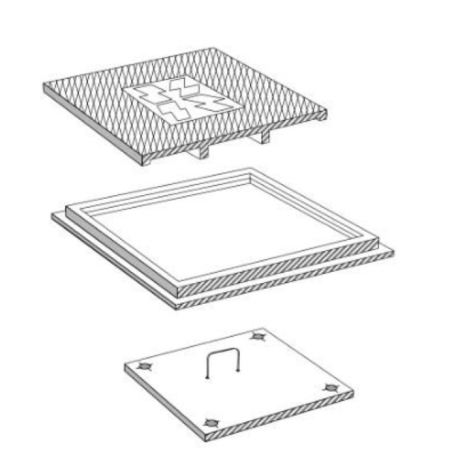 Tampa Padrão Copel Ferro Fundido 80X80cm Entrada Subterrânea - INSTRUFIBER