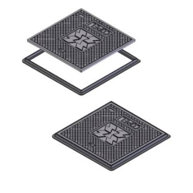 Tampa Padrão Copel Ferro Fundido 80X80cm Entrada Subterrânea - INSTRUFIBER