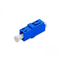 Adaptador Acoplador Óptico LC/UPC para LC/UPC SM, Simplex Monomodo Azul sem Flange - INSTRUFIBER