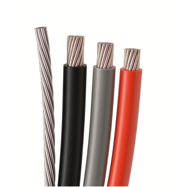 Cabo Alumínio Quadruplex 185mm² (3X185mm² +120mm² - Preto/Cinza/Vermelho + Neutro isolado) - INSTRUFIBER