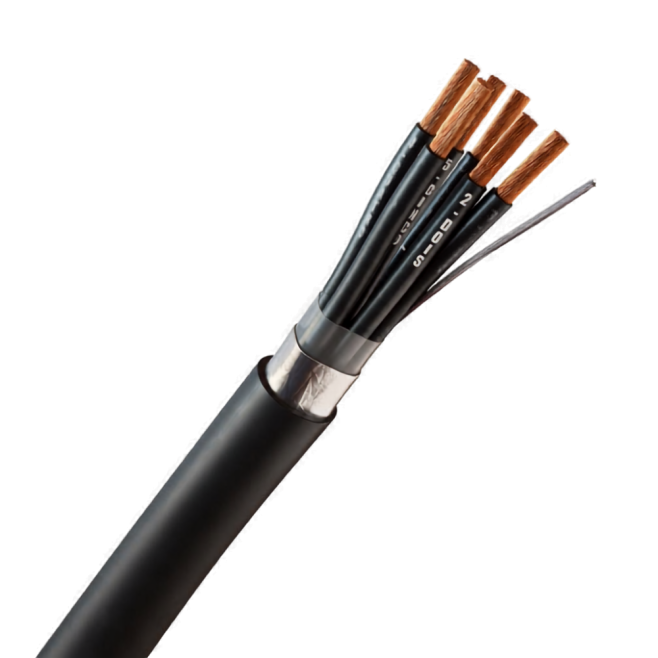 CABO COMANDO/CONTROLE 6X0,75 MM² BLINDADO FITA ALUMINIZADA PRETO - INSTRUFIBER