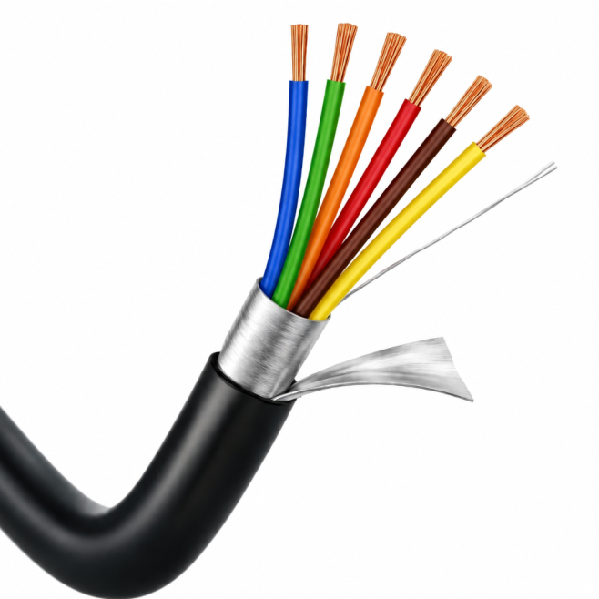 Cabo Manga 6x22 AWG Blindado em Fita de Alumínio - INSTRUFIBER
