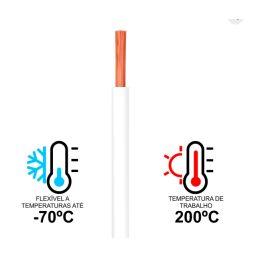 Cabo Flexível Alta / Baixa Temperatura 2,5mm 750V - INSTRUFIBER