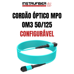 CORDÃO ÓPTICO MPO MULTIMODO (OM3) - INSTRUFIBER