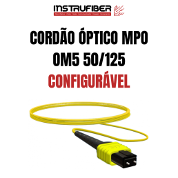 CORDÃO ÓPTICO MPO MULTIMODO (OM5) - INSTRUFIBER