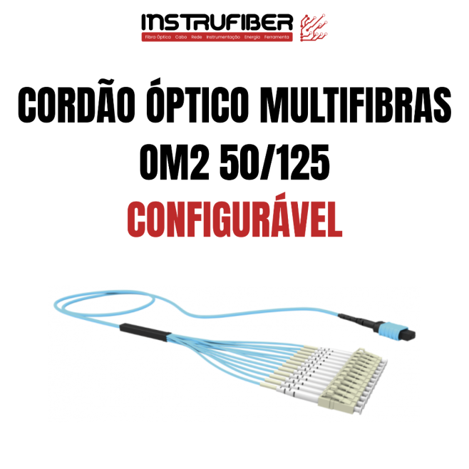 CORDÃO ÓPTICO MULTIFIBRAS MULTIMODO (OM2) - INSTRUFIBER