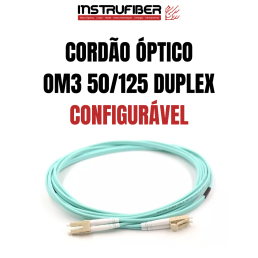 CORDÃO MULTIMODO (50/125 OM3 - Capa Acqua) DUPLEX - INSTRUFIBER