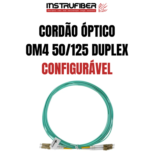 CORDÃO MULTIMODO (50/125 OM4 - Capa Acqua) DUPLEX - INSTRUFIBER