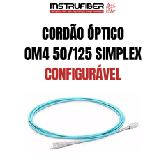 CORDÃO MULTIMODO (50/125 OM4 - Capa Acqua) SIMPLEX - INSTRUFIBER