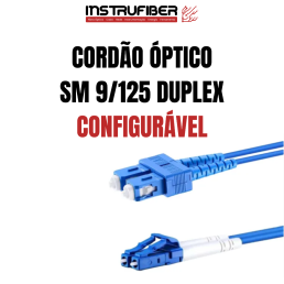 CORDÃO MONOMODO (SM) DUPLEX - INSTRUFIBER