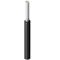 CABO LEAD WIRE 18AWG PARA ALTA TEMPERATURA PRETO 83009 010100 - INSTRUFIBER