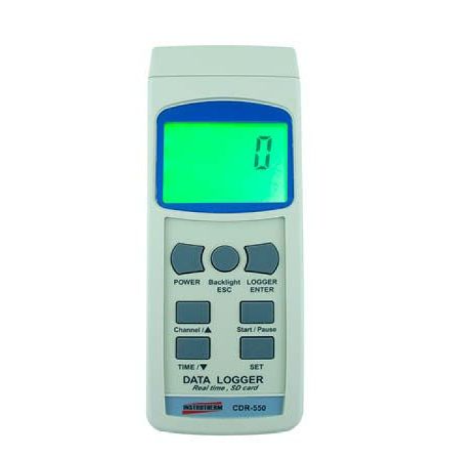 Datalogger mod. CDR-550 digital com entrada para cartão SD e interface - INSTRUFIBER
