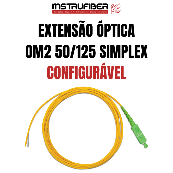 EXTENSÃO ÓPTICA MULTIMODO (OM2) SIMPLEX - INSTRUFIBER