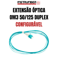 EXTENSÃO ÓPTICA MULTIMODO (OM3) DUPLEX - INSTRUFIBER