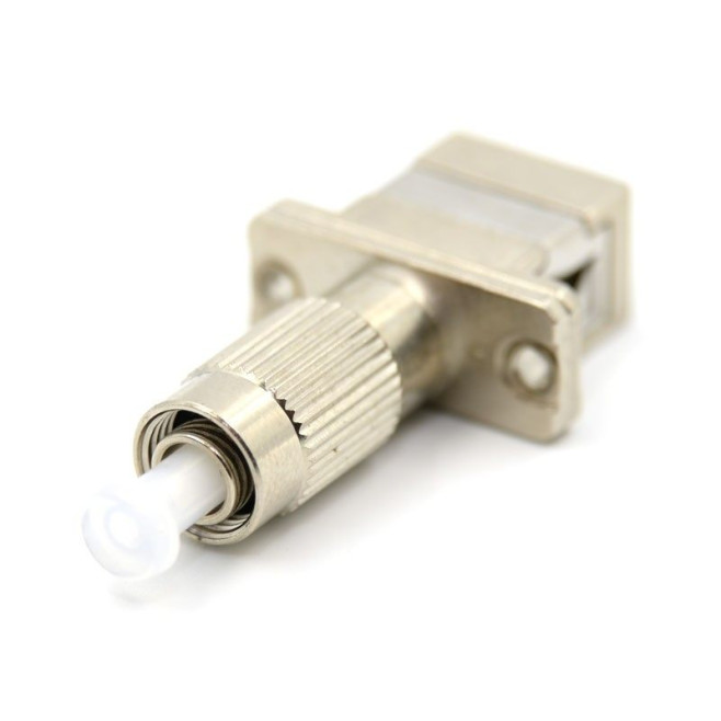Adaptador com conector: FC/Macho-SC/Fêmea – Adaptador / Acoplador – Com abas - INSTRUFIBER