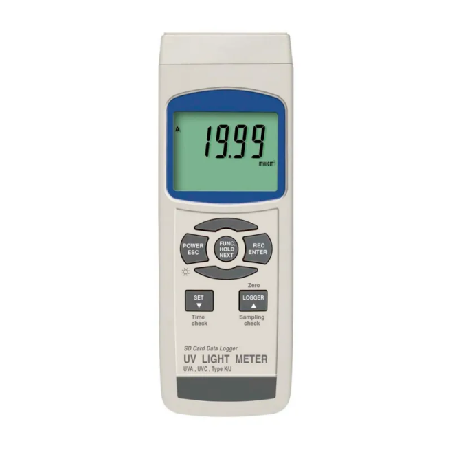 Medidor de Radiação UV UVA/UVC com Datalogger e Termômetro Tipo K para Esterilização e Cura 198 - INSTRUFIBER