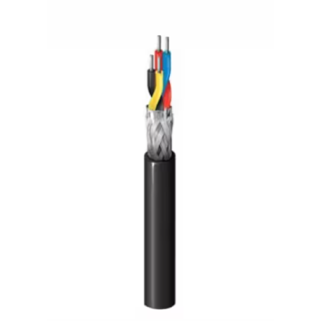 CABO DE CONTROLE POS 2X2X22AWG BLINDADO FEP/FEP 300V PRETO 1269A - INSTRUFIBER