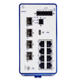 SWITCH GERENCIAVEL 8 PORTAS RJ45 E 4 PORTAS SFP BRS30-0804OOOO - INSTRUFIBER