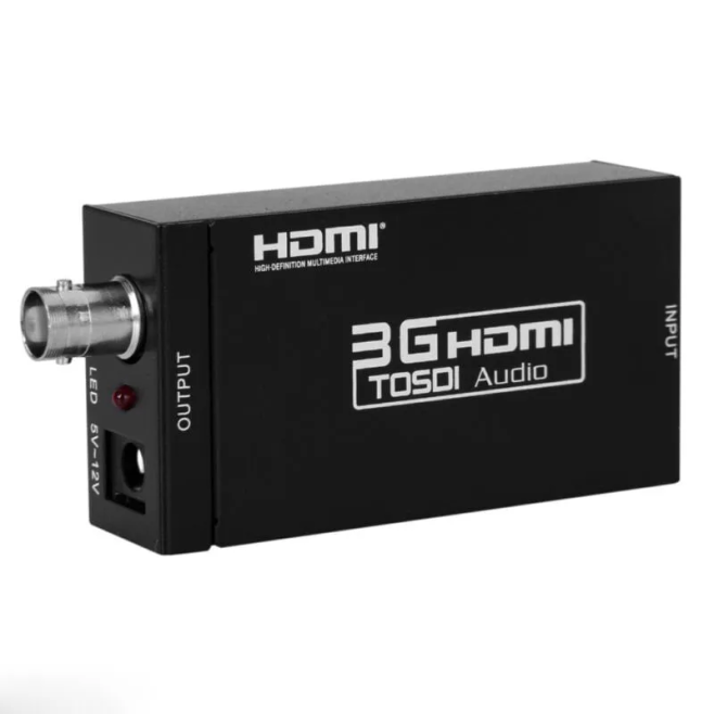 Conversor SDI para HDMI 1080P HD-SDI 3G-SDI com Fonte - INSTRUFIBER